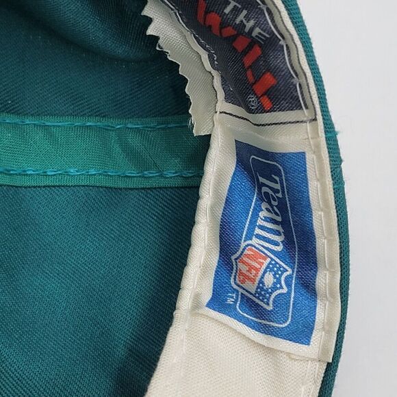 Vintage Sports Specialties The Twill Miami Dolphins SCRIPT Snapback Hat Teal OJ - Picture 9 of 11